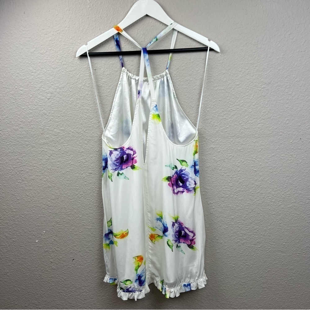 REVOLVE Winston White Pica Mini Dress With Ruffle Hem in Multi Sz M - Picture 3 of 5